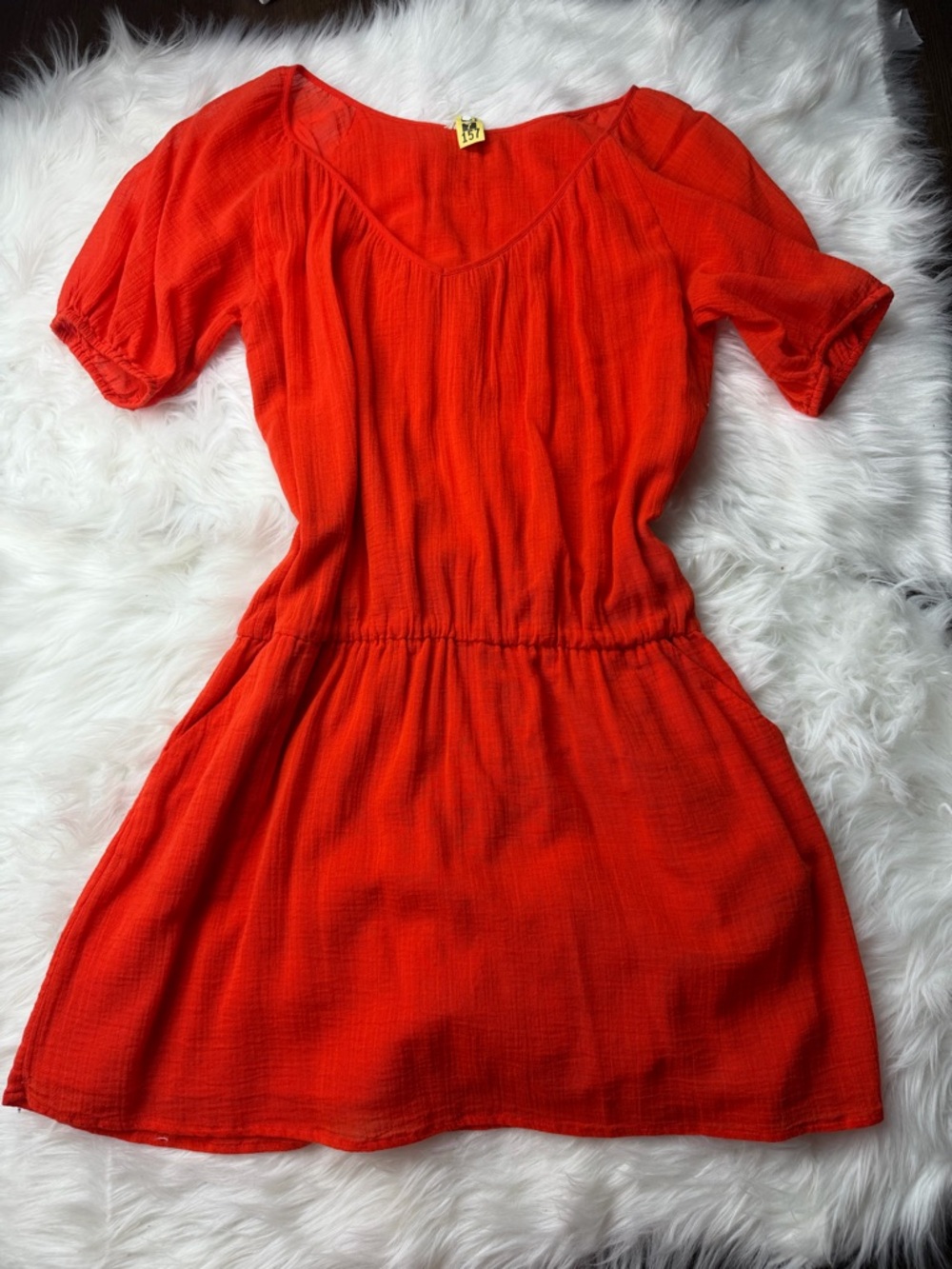 J. Crew Bright Orange Mini Dress